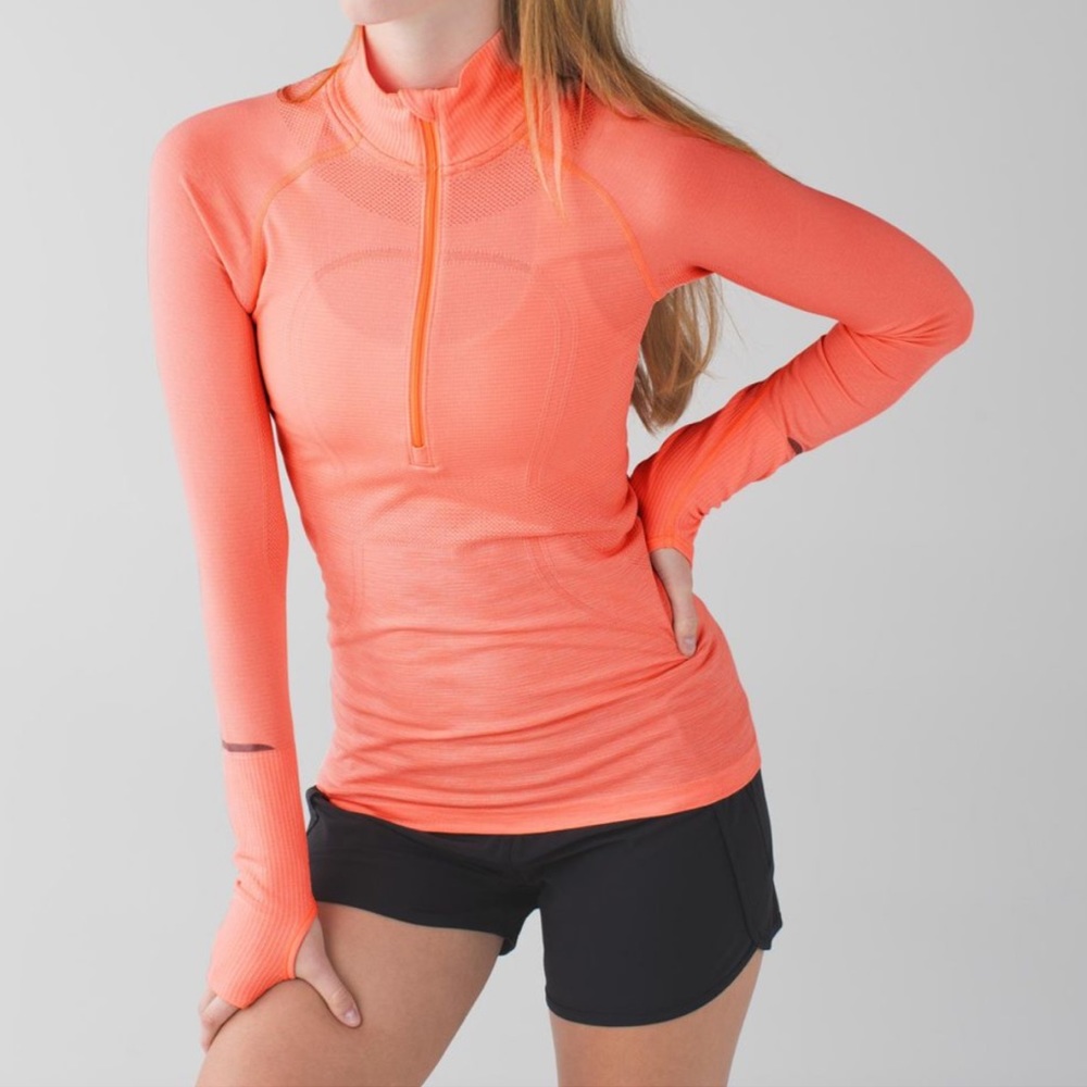 lululemon athletica Orange Long Sleeve Top